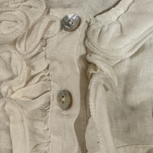 Moschino White Ruffled Blouse - Picture 8 of 10